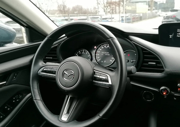 Mazda 3 cena 117900 przebieg: 25650, rok produkcji 2022 z Warszawa małe 277